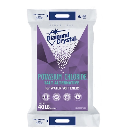 DIAMOND CRYSTAL Potassium Chloride Crystal 40 lb 100012447
